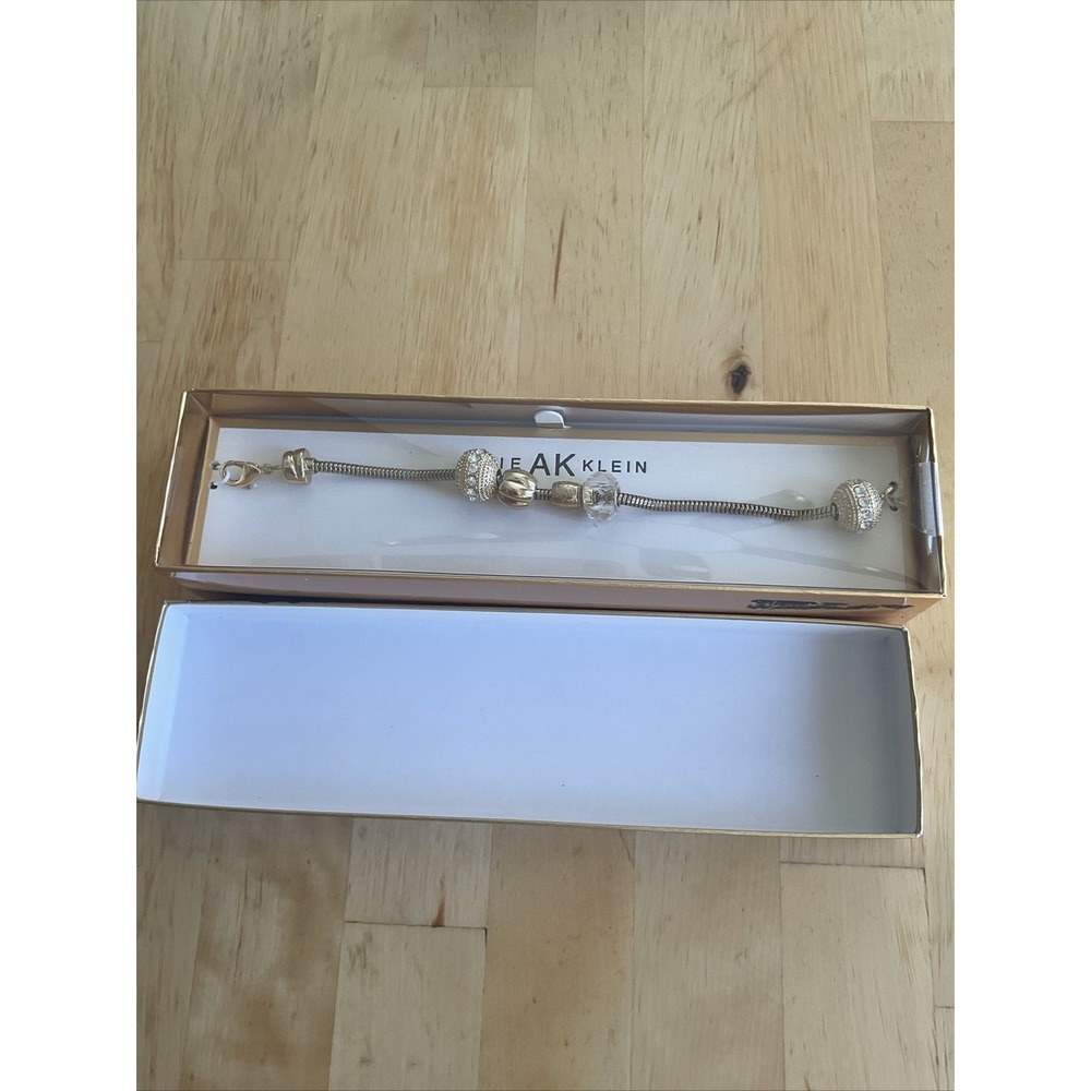 Anne Klein‎ Gold Tone Charm Bracelet